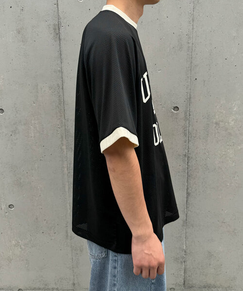 CIAOPANIC（チャオパニック）の「【ユニセックス】メッシュカレッジロゴTEE（Tシャツ/カットソー・レディース・ホワイト/ネイビー/ブラック・FREE）」の10枚目の写真