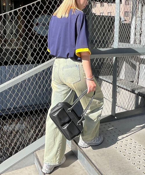 CIAOPANIC（チャオパニック）の「【ユニセックス】メッシュカレッジロゴTEE（Tシャツ/カットソー・レディース・ホワイト/ネイビー/ブラック・FREE）」の18枚目の写真