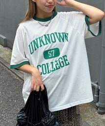 CIAOPANIC | 【ユニセックス】メッシュカレッジロゴTEE(Tシャツ/カットソー)