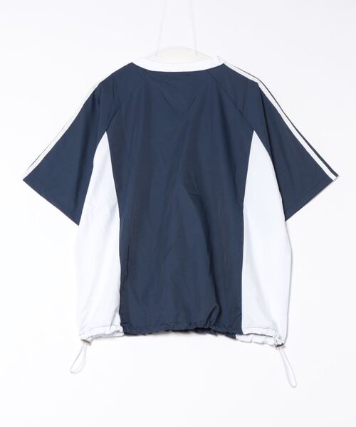 CLEA(クレア)の「プリントロゴナイロン半袖ゲームシャツ(Tシャツ/カットソー・レディース・ネイビー/ホワイト/ブラック・FREE)」の7枚目の写真