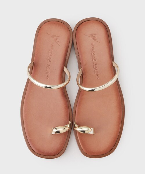 GALLEST（ギャレスト）の「◆【NICOLAS LAINAS】フラットサンダル（サンダル・レディース・ブラック/ブラウン系・45/35）」の7枚目の写真