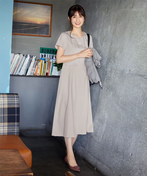 大きいサイズ】【小倉優子さん着用】フラップ付きミディアム丈