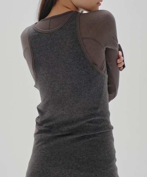 TODAYFUL トゥデイフル レイヤードシアードレス チャコールグレー 36 TODAYFUL トゥデイフル レイヤードシアードレス