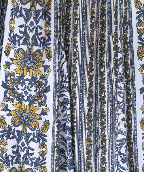 SHOO・LA・RUE（シューラルー）の「◆【洗える/インド綿100％】ふんわり軽やか 花柄プリントギャザースカート（スカート・レディース・グリーン系その他3/ブルー系その他7/ブルーグリーン/ピンク系1・00）」の7枚目の写真