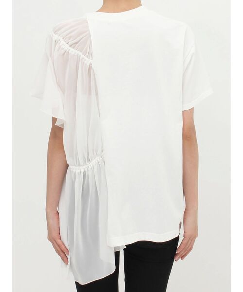 MURUA(ムルーア)の「ドッキングオーバーTシャツ(Tシャツ/カットソー・レディース・ホワイト/ブラック・FREE)」の15枚目の写真