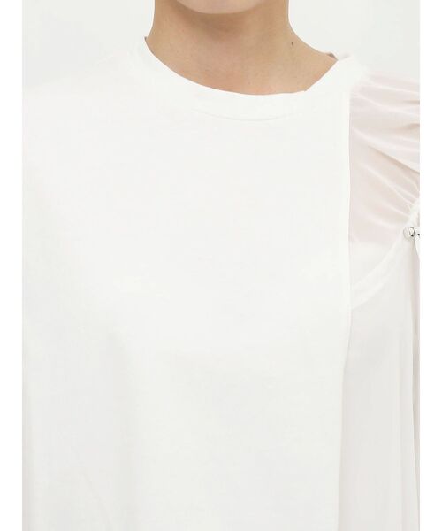 MURUA(ムルーア)の「ドッキングオーバーTシャツ(Tシャツ/カットソー・レディース・ホワイト/ブラック・FREE)」の16枚目の写真