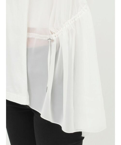 MURUA(ムルーア)の「ドッキングオーバーTシャツ(Tシャツ/カットソー・レディース・ホワイト/ブラック・FREE)」の18枚目の写真