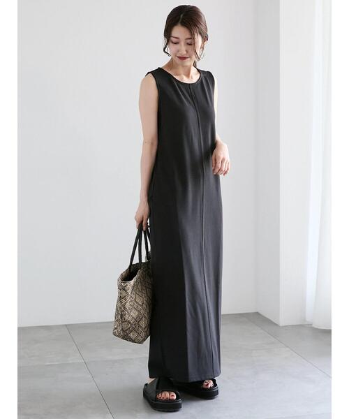 Te chichi（テチチ）の「コクーンマキシワンピース（ワンピース・レディース・オリーブ/ブラック/ブラウン・F）」の4枚目の写真