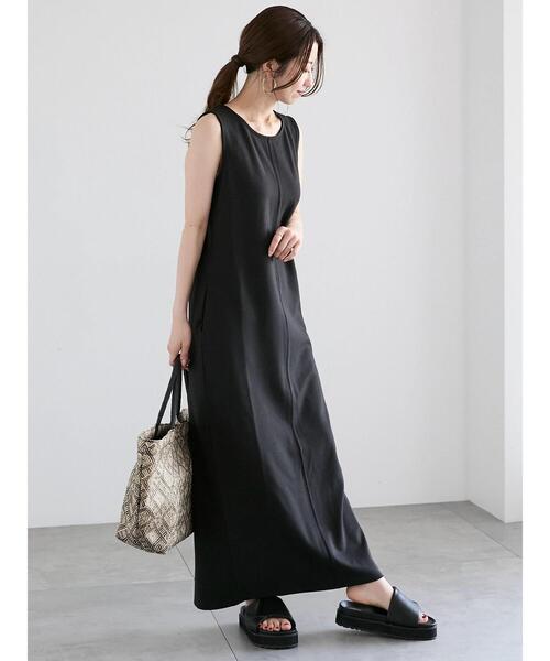 Te chichi（テチチ）の「コクーンマキシワンピース（ワンピース・レディース・オリーブ/ブラック/ブラウン・F）」の6枚目の写真