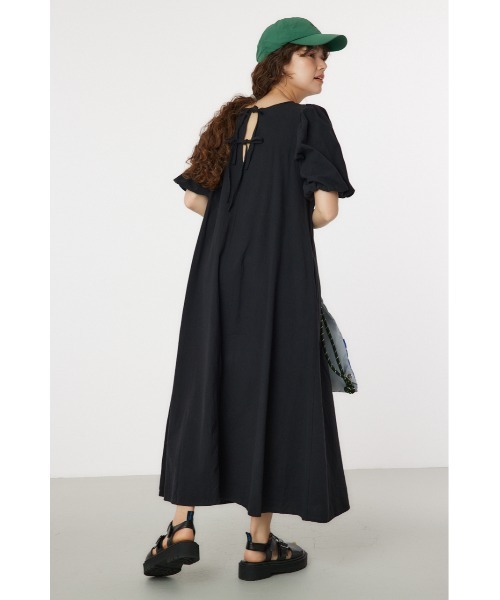 RODEO CROWNS WIDE BOWL(ロデオクラウンズワイドボウル)の「ボリュームスリーブワンピース(ワンピース・レディース・ブラック/ライム/アイボリー・FREE)」の6枚目の写真