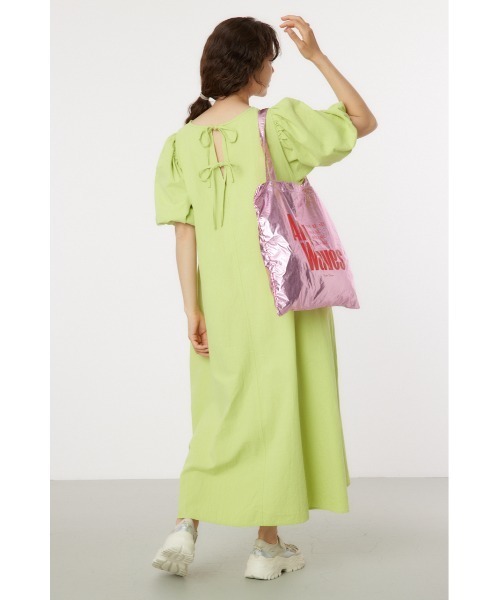 RODEO CROWNS WIDE BOWL(ロデオクラウンズワイドボウル)の「ボリュームスリーブワンピース(ワンピース・レディース・ブラック/ライム/アイボリー・FREE)」の17枚目の写真