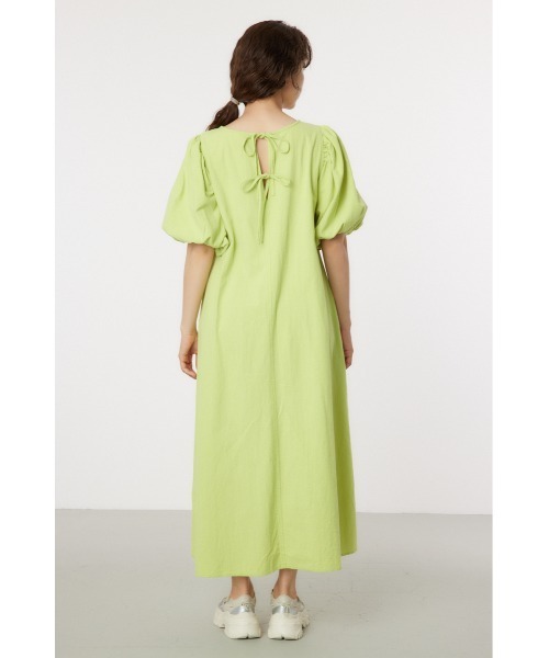 RODEO CROWNS WIDE BOWL(ロデオクラウンズワイドボウル)の「ボリュームスリーブワンピース(ワンピース・レディース・ブラック/ライム/アイボリー・FREE)」の21枚目の写真