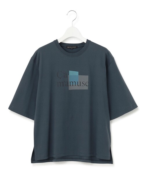 23区 S(ニジュウサンクチイサイサイズ)の「【洗える】Ca mamuse ロゴ TEE(Tシャツ/カットソー・レディース・ホワイト系/ダルブルー系/ベージュ系・32)」の10枚目の写真