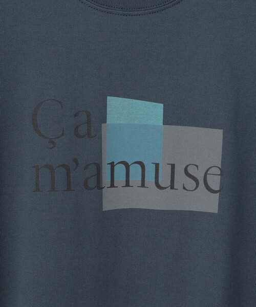 23区 S(ニジュウサンクチイサイサイズ)の「【洗える】Ca mamuse ロゴ TEE(Tシャツ/カットソー・レディース・ホワイト系/ダルブルー系/ベージュ系・32)」の15枚目の写真
