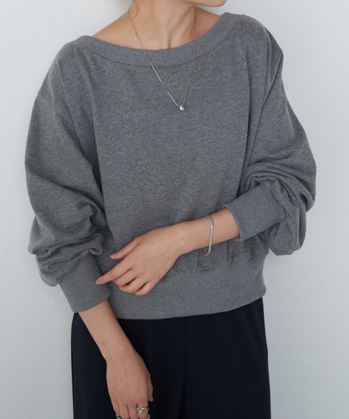 COLLAGE GALLARDAGALANTE（コラージュガリャルダガランテ）の「4WAYスウェット/WEB限定（Tシャツ/カットソー・レディース・アイボリー/グレー/ブラック・FREE）」の6枚目の写真