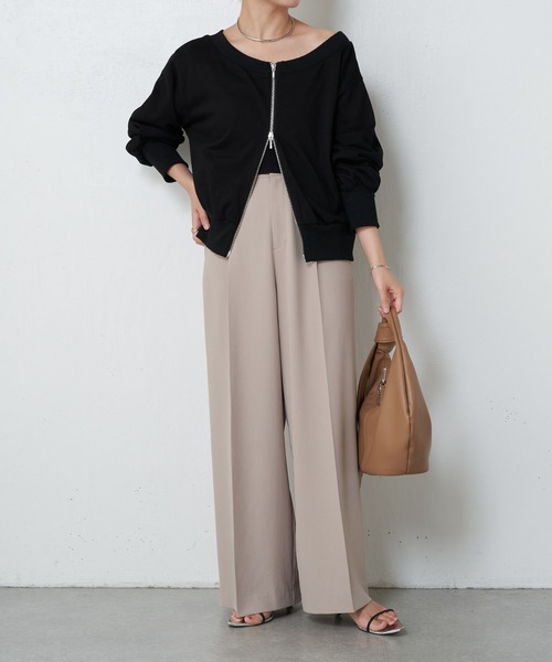 COLLAGE GALLARDAGALANTE（コラージュガリャルダガランテ）の「4WAYスウェット/WEB限定（Tシャツ/カットソー・レディース・アイボリー/グレー/ブラック・FREE）」の15枚目の写真