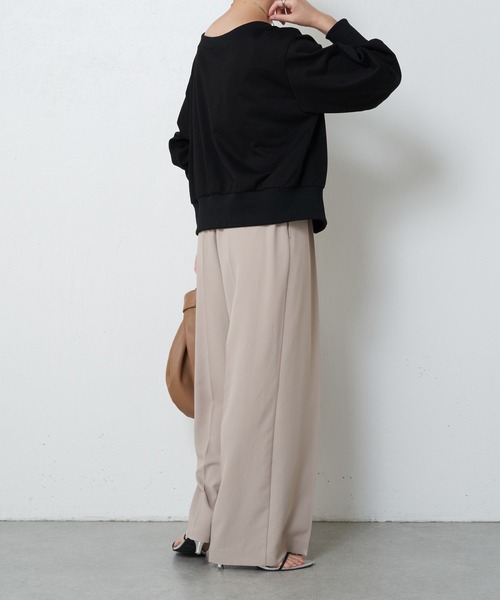 COLLAGE GALLARDAGALANTE（コラージュガリャルダガランテ）の「4WAYスウェット/WEB限定（Tシャツ/カットソー・レディース・アイボリー/グレー/ブラック・FREE）」の18枚目の写真