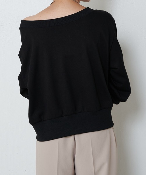 COLLAGE GALLARDAGALANTE（コラージュガリャルダガランテ）の「4WAYスウェット/WEB限定（Tシャツ/カットソー・レディース・アイボリー/グレー/ブラック・FREE）」の13枚目の写真