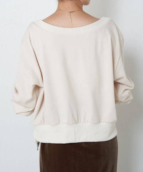 COLLAGE GALLARDAGALANTE（コラージュガリャルダガランテ）の「4WAYスウェット/WEB限定（Tシャツ/カットソー・レディース・アイボリー/グレー/ブラック・FREE）」の22枚目の写真