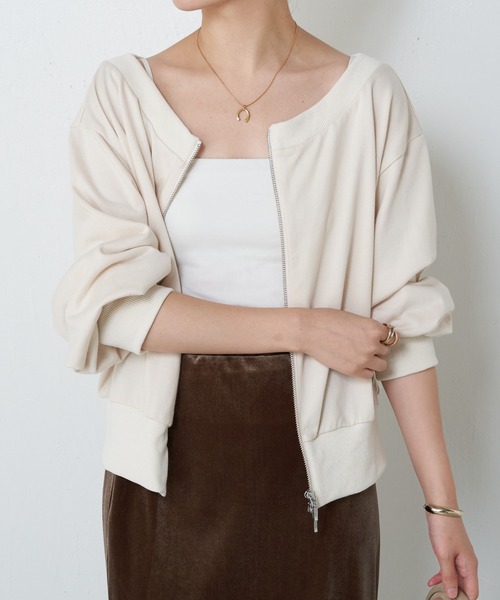 COLLAGE GALLARDAGALANTE（コラージュガリャルダガランテ）の「4WAYスウェット/WEB限定（Tシャツ/カットソー・レディース・アイボリー/グレー/ブラック・FREE）」の20枚目の写真