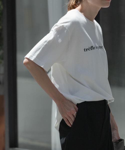 FORK&SPOON（フォークアンドスプーン）の「FORK&SPOON　ヴィンテージプリントTシャツ（Tシャツ/カットソー・レディース・オフホワイト/チャコールグレー・1）」の12枚目の写真
