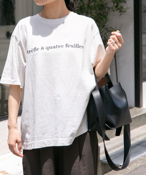 FORK&SPOON（フォークアンドスプーン）の「FORK&SPOON　ヴィンテージプリントTシャツ（Tシャツ/カットソー・レディース・オフホワイト/チャコールグレー・1）」の9枚目の写真