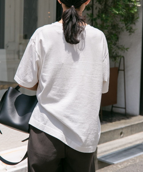 FORK&SPOON（フォークアンドスプーン）の「FORK&SPOON　ヴィンテージプリントTシャツ（Tシャツ/カットソー・レディース・オフホワイト/チャコールグレー・1）」の7枚目の写真