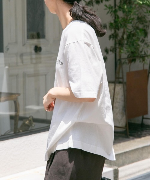 FORK&SPOON（フォークアンドスプーン）の「FORK&SPOON　ヴィンテージプリントTシャツ（Tシャツ/カットソー・レディース・オフホワイト/チャコールグレー・1）」の6枚目の写真