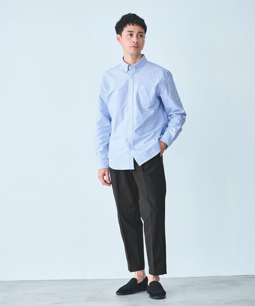育てる洋服Sサイズラルフローレンボタンダウンリネングラデーションシャツ長袖ブルー セール】【WEB限定】JUST fit ボタンダウン オックスフォード