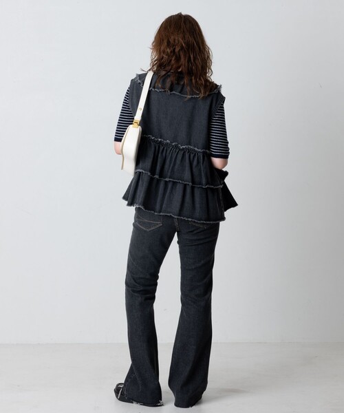 FREAK'S STORE（フリークスストア）の「デニムフリルティアードベスト