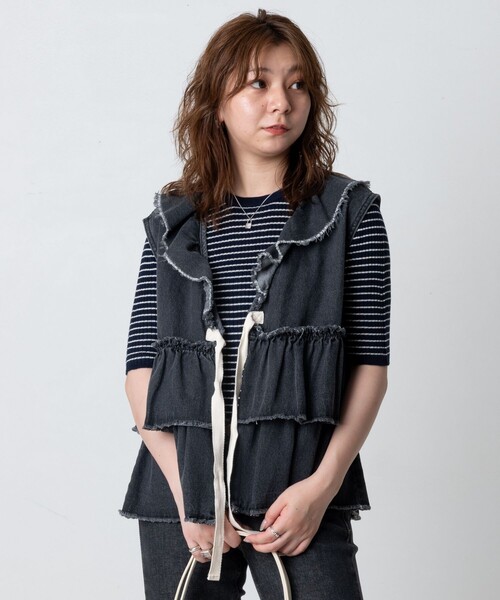 FREAK'S STORE（フリークスストア）の「デニムフリルティアード