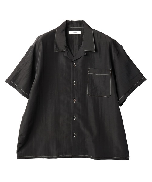 Jieda（ジエダ）の「RAYON WOOL OPEN COLLAR SHIRT S/S（シャツ/ブラウス・メンズ・ブラック/ベージュ/グリーン・1/2）」の21枚目の写真