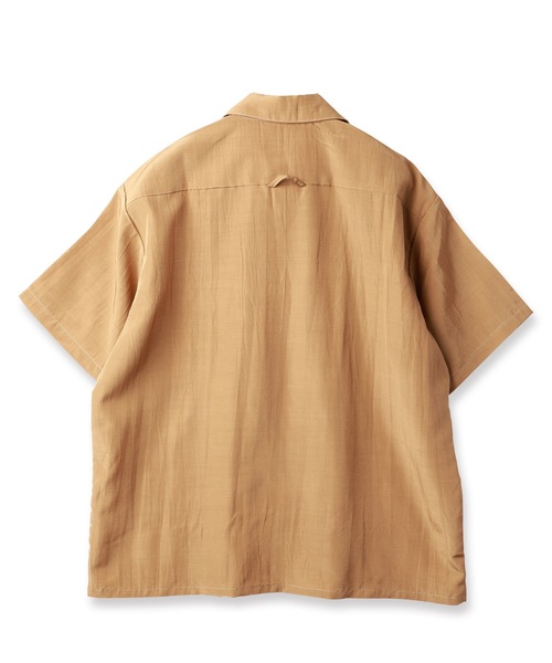 Jieda（ジエダ）の「RAYON WOOL OPEN COLLAR SHIRT S/S（シャツ/ブラウス・メンズ・ブラック/ベージュ/グリーン・1/2）」の16枚目の写真