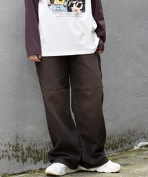 HALHAM（ハルハム）の「vintage like over dye loose fit denim pants/ヴィンテージ ライク オーバーダイ ルーズフィット デニムパンツ【IR】 オーバーサイズ メンズ レディース（デニムパンツ）」