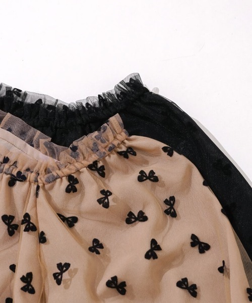 flower（フラワー）の「チュールリボンブラウス（シャツ/ブラウス・レディース・ベージュ/ブラック・FREE）」の22枚目の写真