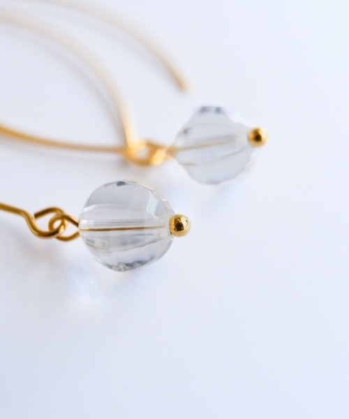 CERCA(チェルカ)の「SARINOHANA/サージカルステンレス/シンプル天然石ピアス/ゴールドカラー(ピアス(両耳用)・レディース・A/C/D/B・FREE)」の8枚目の写真