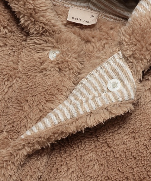 petit main(プティマイン)の「【抗菌防臭】2WAYアニマルボアケープ(ポンチョ・キッズ・モカ/アイボリー/ライトピンク・FREE)」の15枚目の写真