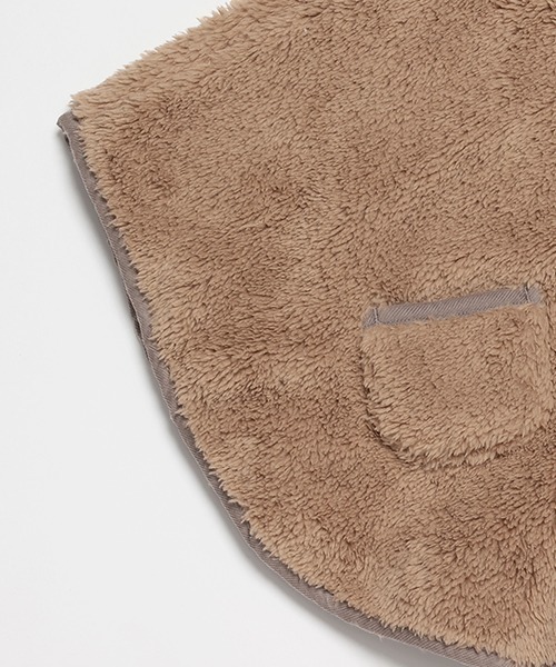 petit main(プティマイン)の「【抗菌防臭】2WAYアニマルボアケープ(ポンチョ・キッズ・モカ/アイボリー/ライトピンク・FREE)」の18枚目の写真