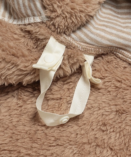 petit main(プティマイン)の「【抗菌防臭】2WAYアニマルボアケープ(ポンチョ・キッズ・モカ/アイボリー/ライトピンク・FREE)」の19枚目の写真