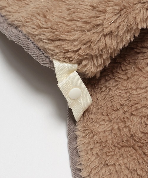 petit main(プティマイン)の「【抗菌防臭】2WAYアニマルボアケープ(ポンチョ・キッズ・モカ/アイボリー/ライトピンク・FREE)」の20枚目の写真