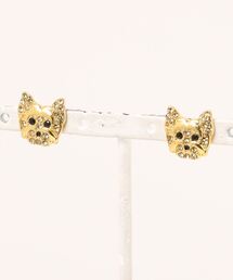【float】ジュエリー ドッグフェイス モチーフ ピアス【11パターン展開】