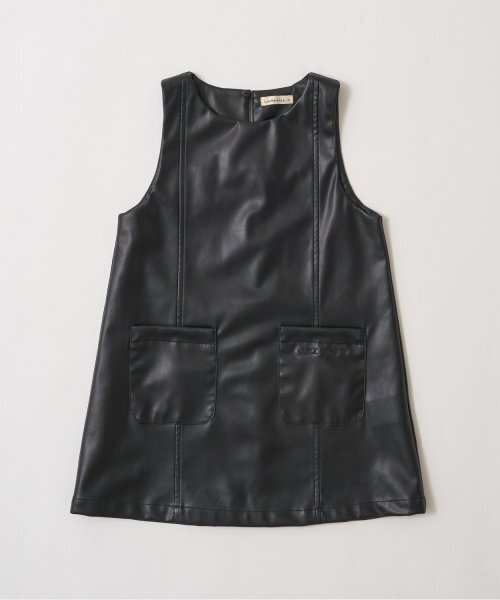 Lycee mine（リセマイン）の「【やわらか合皮】ジャンパースカート（ジャンパースカート・キッズ・ブラック・100cm/110cm/120cm/130cm/140cm/150cm）」の9枚目の写真