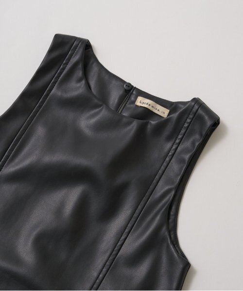 Lycee mine（リセマイン）の「【やわらか合皮】ジャンパースカート（ジャンパースカート・キッズ・ブラック・100cm/110cm/120cm/130cm/140cm/150cm）」の11枚目の写真