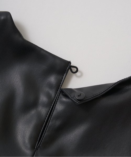 Lycee mine（リセマイン）の「【やわらか合皮】ジャンパースカート（ジャンパースカート・キッズ・ブラック・100cm/110cm/120cm/130cm/140cm/150cm）」の12枚目の写真