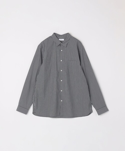 SHIPS any(シップス エニィ)の「SHIPS any: ストライプ / ソリッド リラックス レギュラーカラー シャツ 26AW◇(シャツ/ブラウス・メンズ・ホワイト/ブルー/ネイビー/ライトブルー/ダークブルー/グレー系/ダークグレー/コバルトブルー/ロイヤルブルー/グレー/ブルー系・X-LARGE/LARGE/MEDIUM/SMALL)」の13枚目の写真
