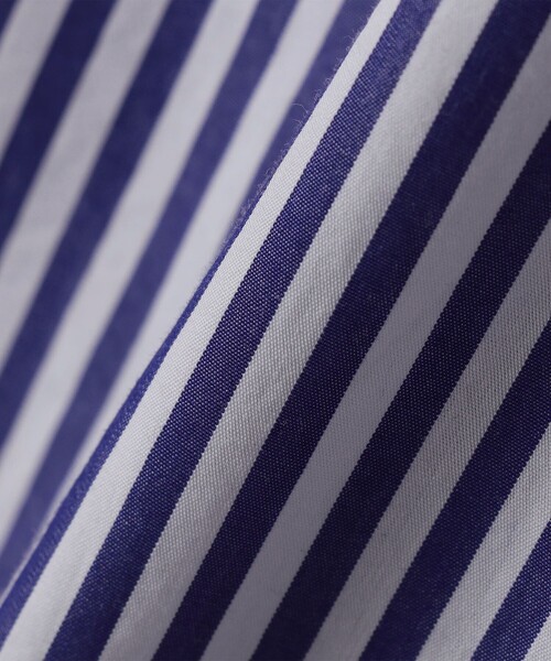 SHIPS any: ストライプ / ソリッド リラックス レギュラーカラー