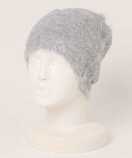 PAGEBOY(ページボーイ)の「<Casselini>ラメフェザーニットワッチ(ハット・レディース・ブラック/グレイッシュベージュ・FREE)」の11枚目の写真