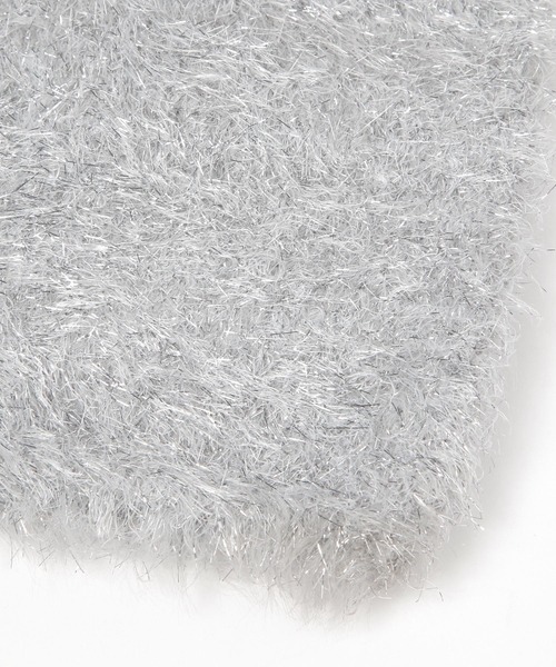 PAGEBOY(ページボーイ)の「<Casselini>ラメフェザーニットワッチ(ハット・レディース・ブラック/グレイッシュベージュ・FREE)」の4枚目の写真