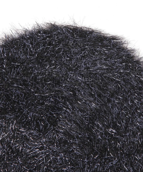 PAGEBOY(ページボーイ)の「<Casselini>ラメフェザーニットワッチ(ハット・レディース・ブラック/グレイッシュベージュ・FREE)」の7枚目の写真