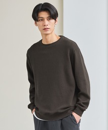 ESSENTIALS WARDROBE（エッセンシャルワードローブ）の「コットンジャガード長袖クルーネックニット（ニット/セーター）」